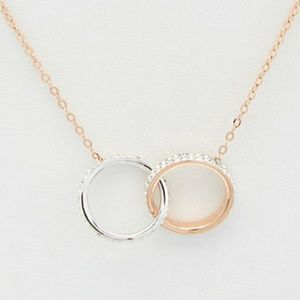 NADRI rose gold and rhodium plated CZ and Swar